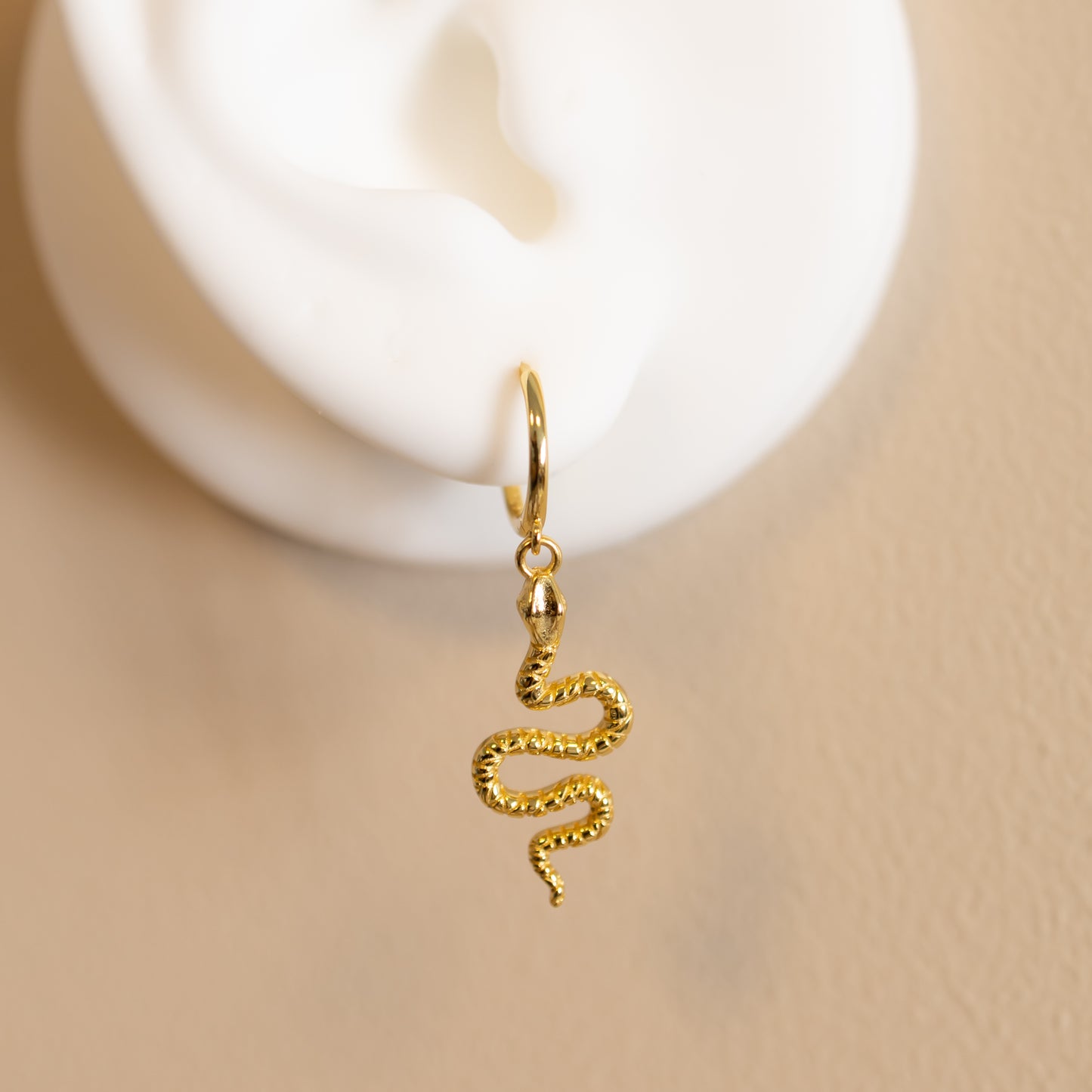 Snake Hoop Earrings