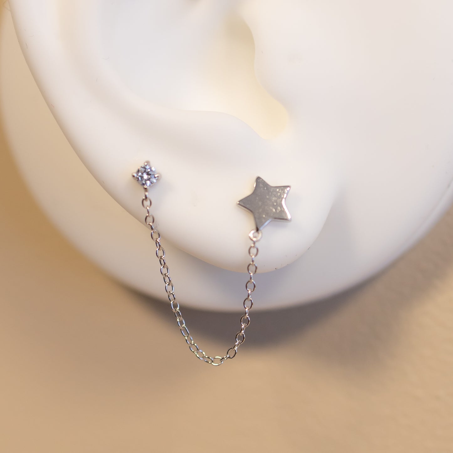 Star Chain Earrings