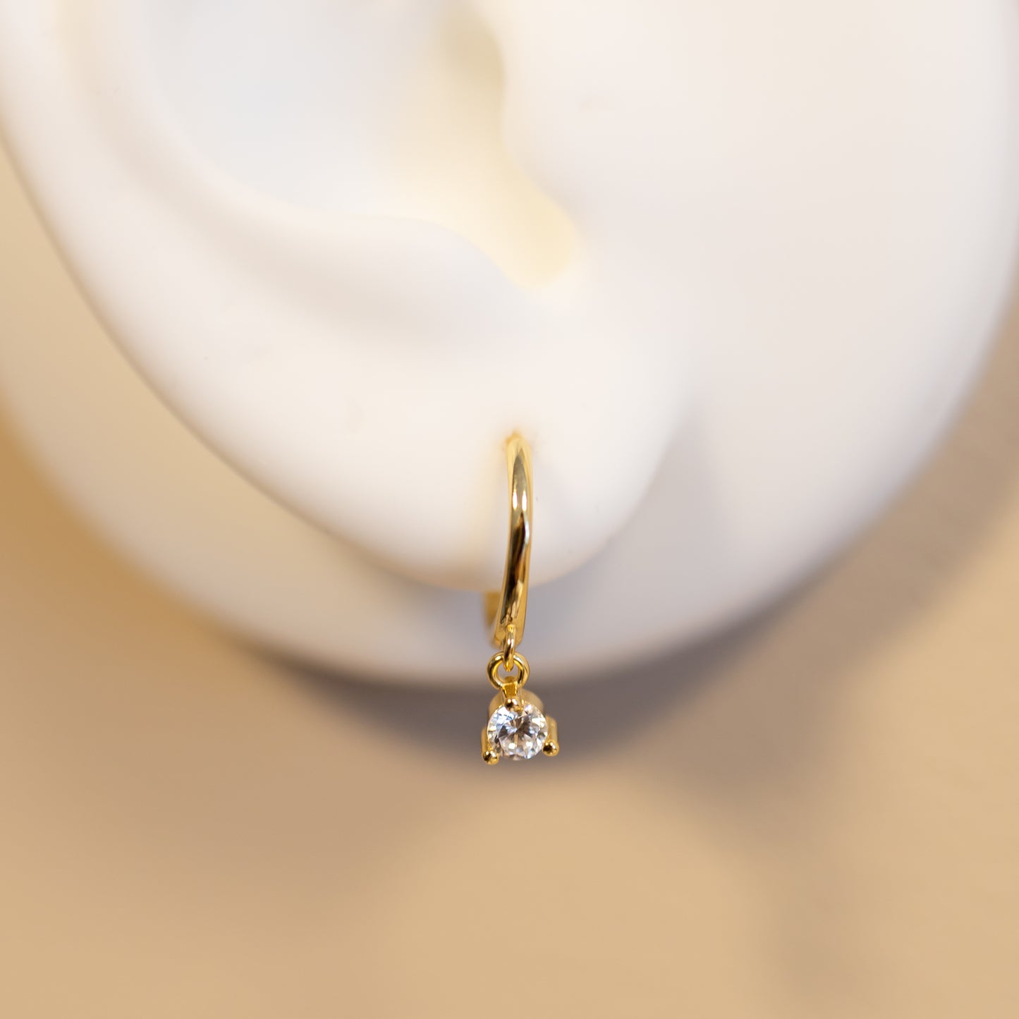 Elegant Drop Hoop Earrings