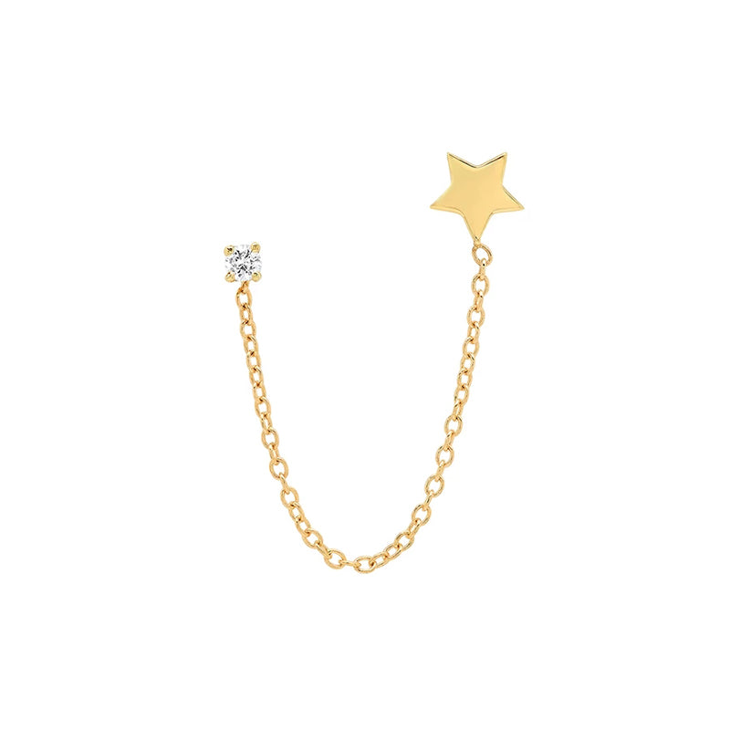 Star Chain Earrings