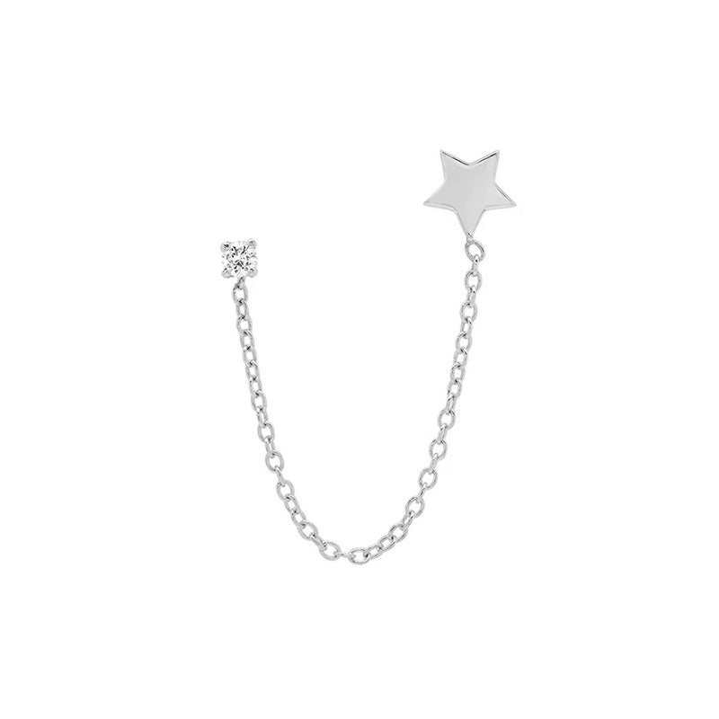 Star Chain Earrings