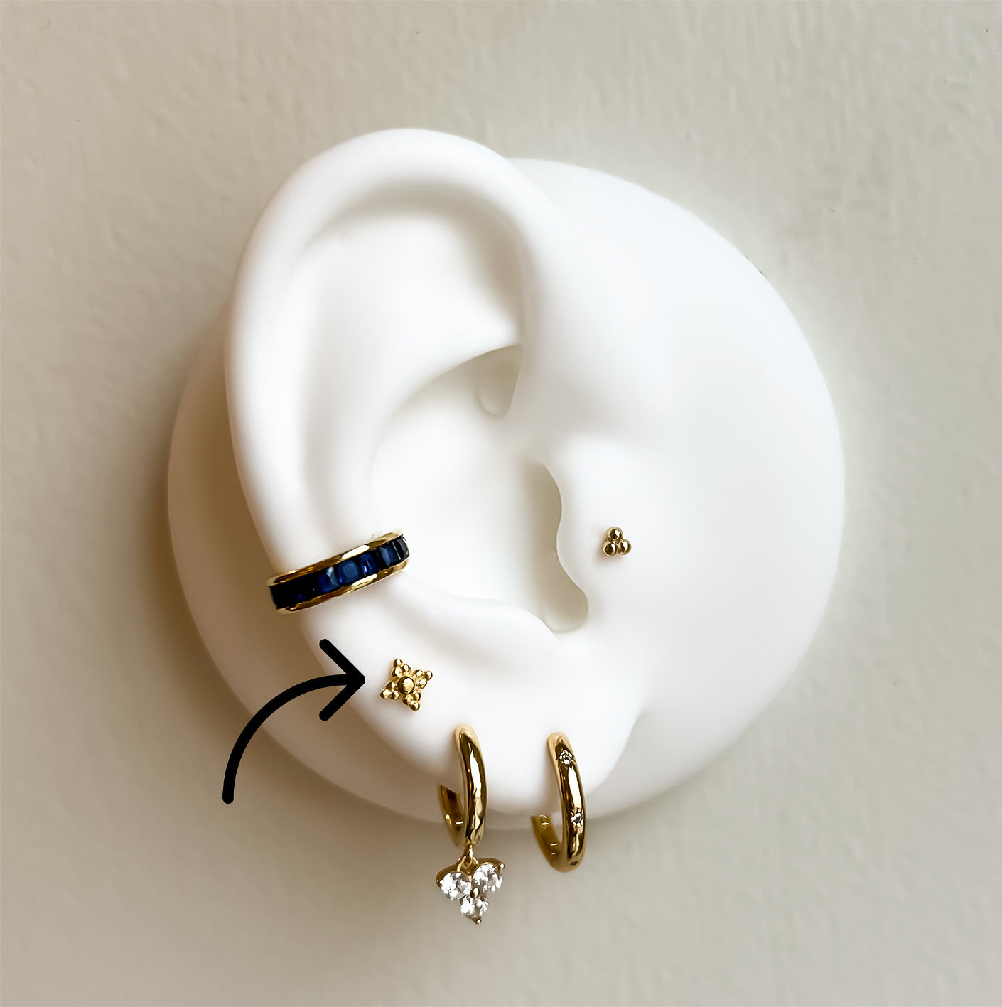 Vintage Flower Stud Earrings