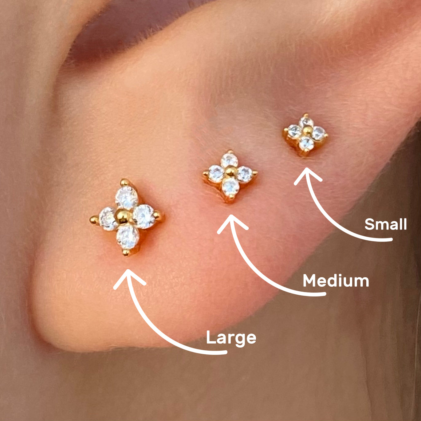 Bright Flower Stud Earrings