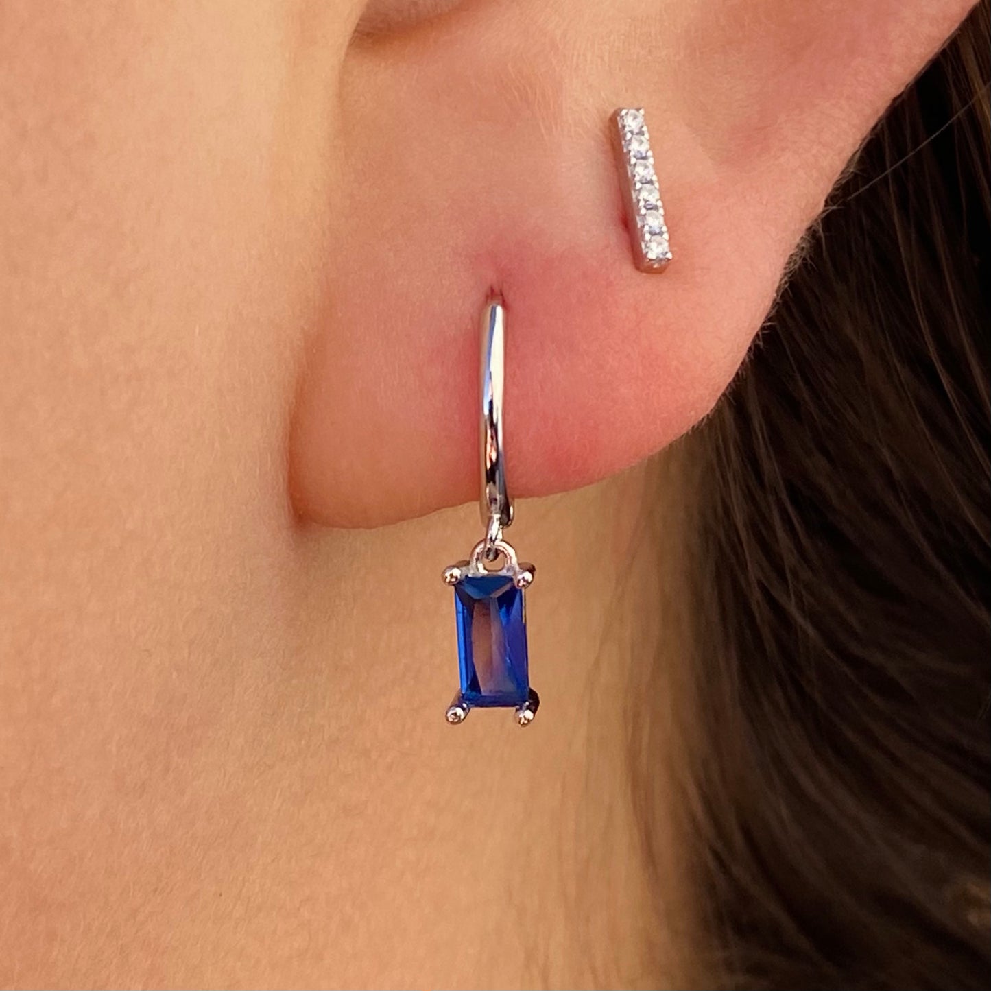 Bright Color Hoop Earrings