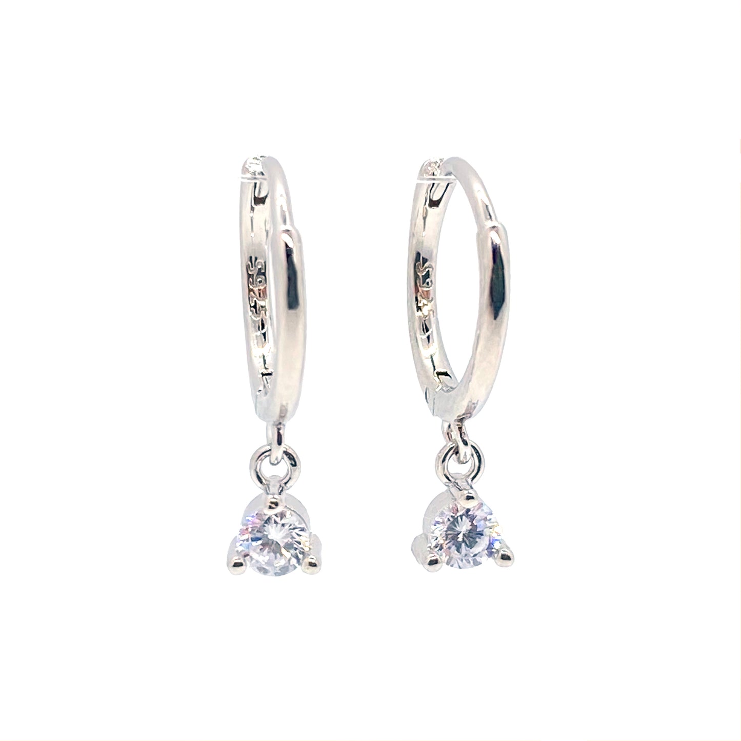 Elegant Drop Hoop Earrings