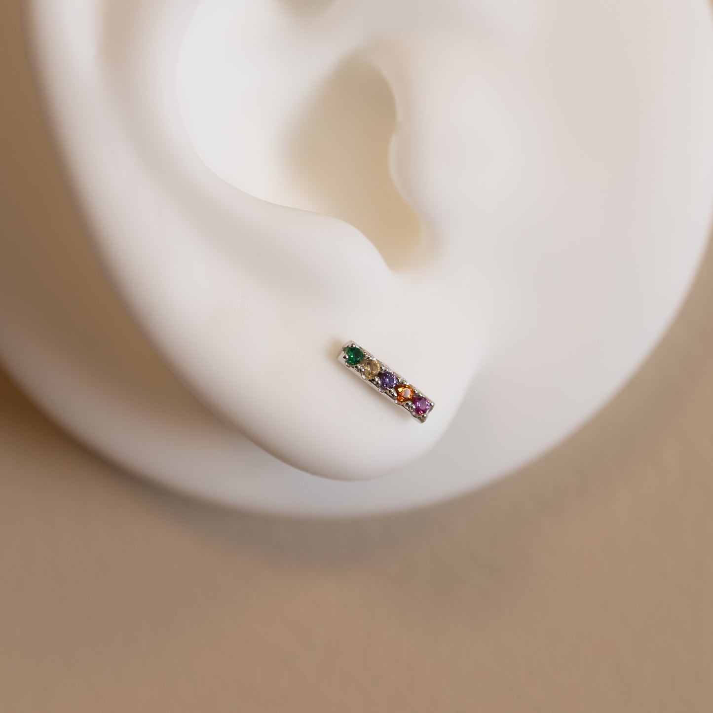 Rainbow Stud Earring