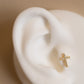 Diamond Cross Stud Earrings