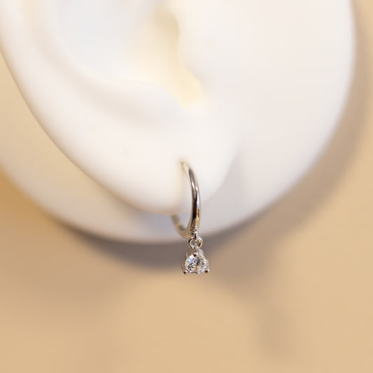 Elegant Drop Hoop Earrings