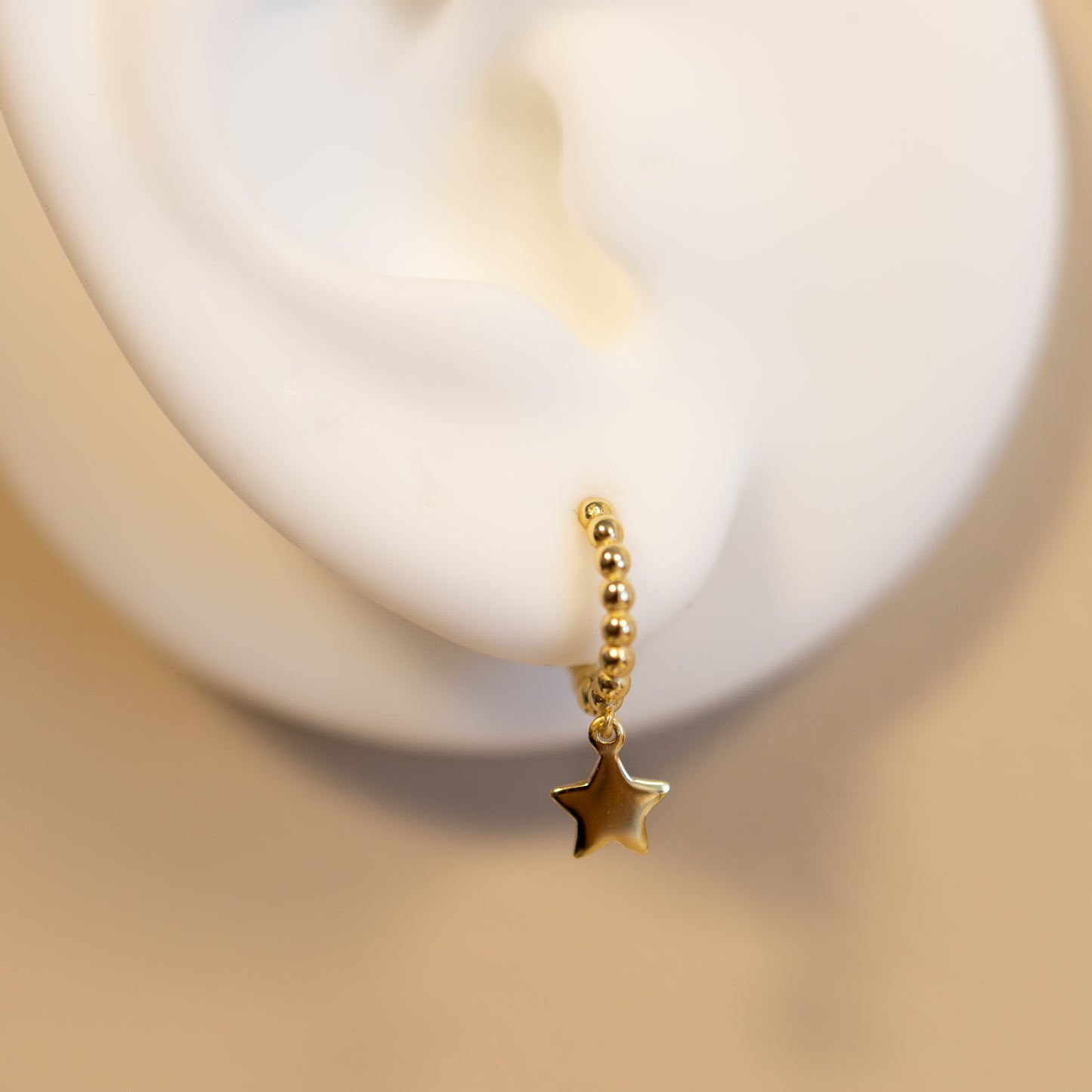 Bubbly Star Hoop Earrings