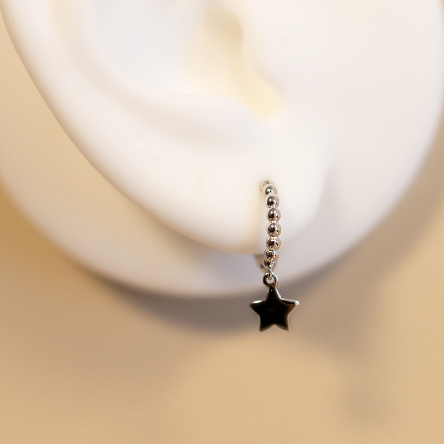 Bubbly Star Hoop Earrings