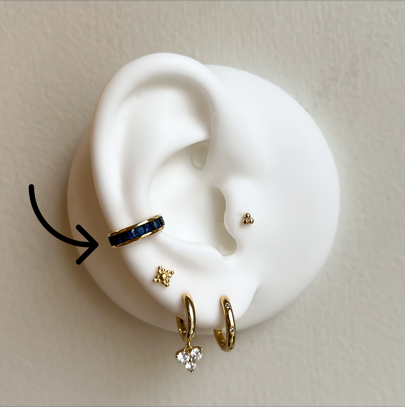 Blue Lagoon Ear Cuff