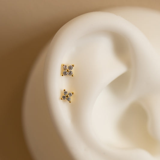 Bright Flower Stud Earrings