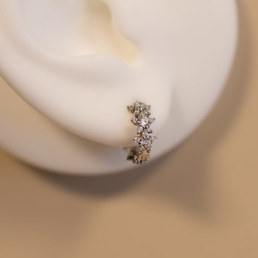 Daisy Hoop Earrings