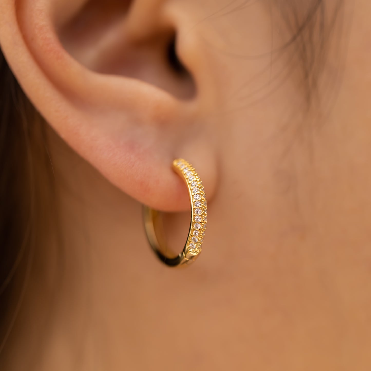 Eternity Hoop Earrings