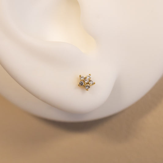 Classic Flower Stud Earrings