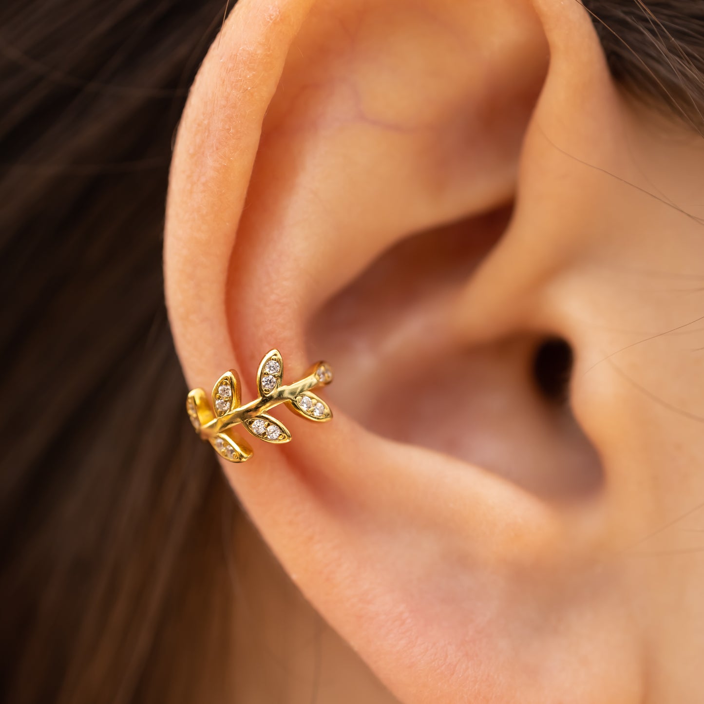 Leafy Spring Ear Cuff