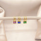 Bright Color Hoop Earrings
