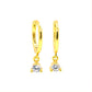 Elegant Drop Hoop Earrings