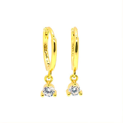 Elegant Drop Hoop Earrings
