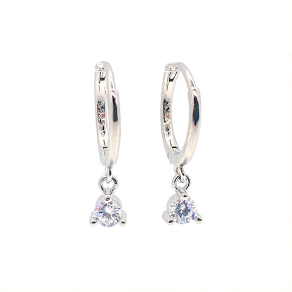Elegant Drop Hoop Earrings