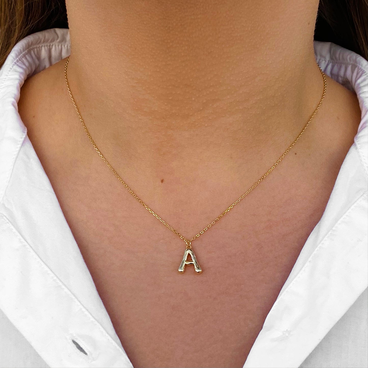 Golden Initial Necklace