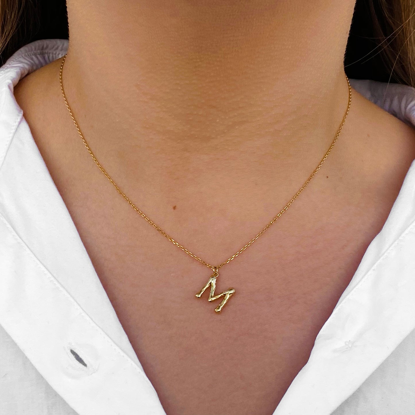 Golden Initial Necklace