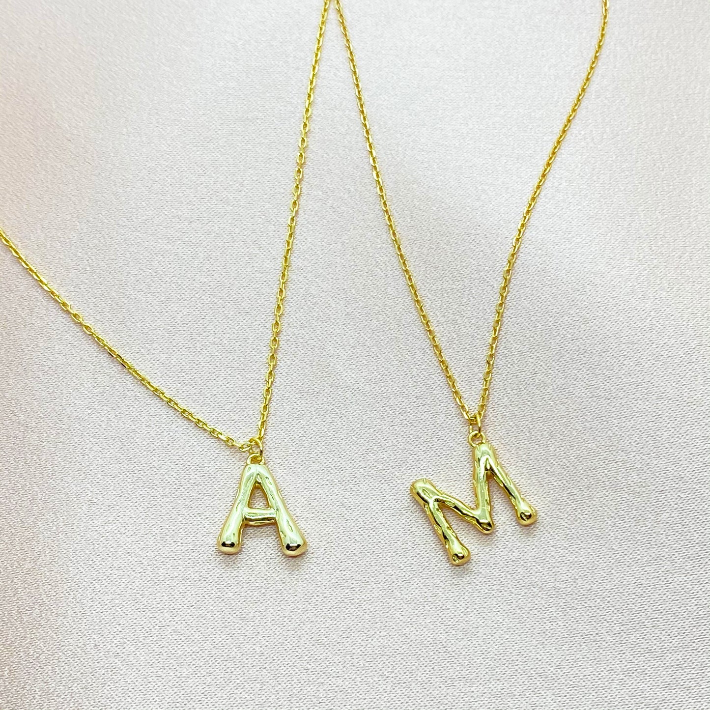 Golden Initial Necklace