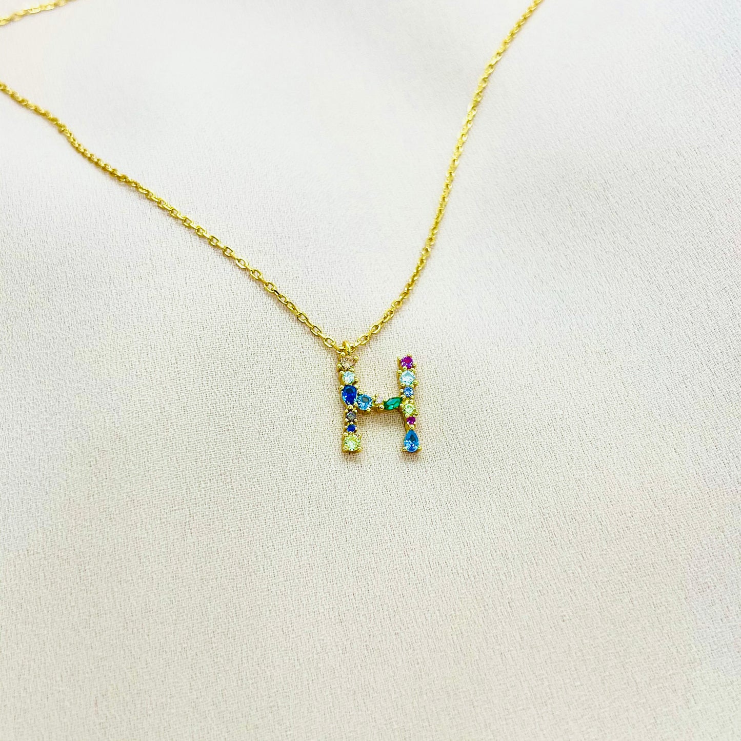 Colorful Initial Necklace