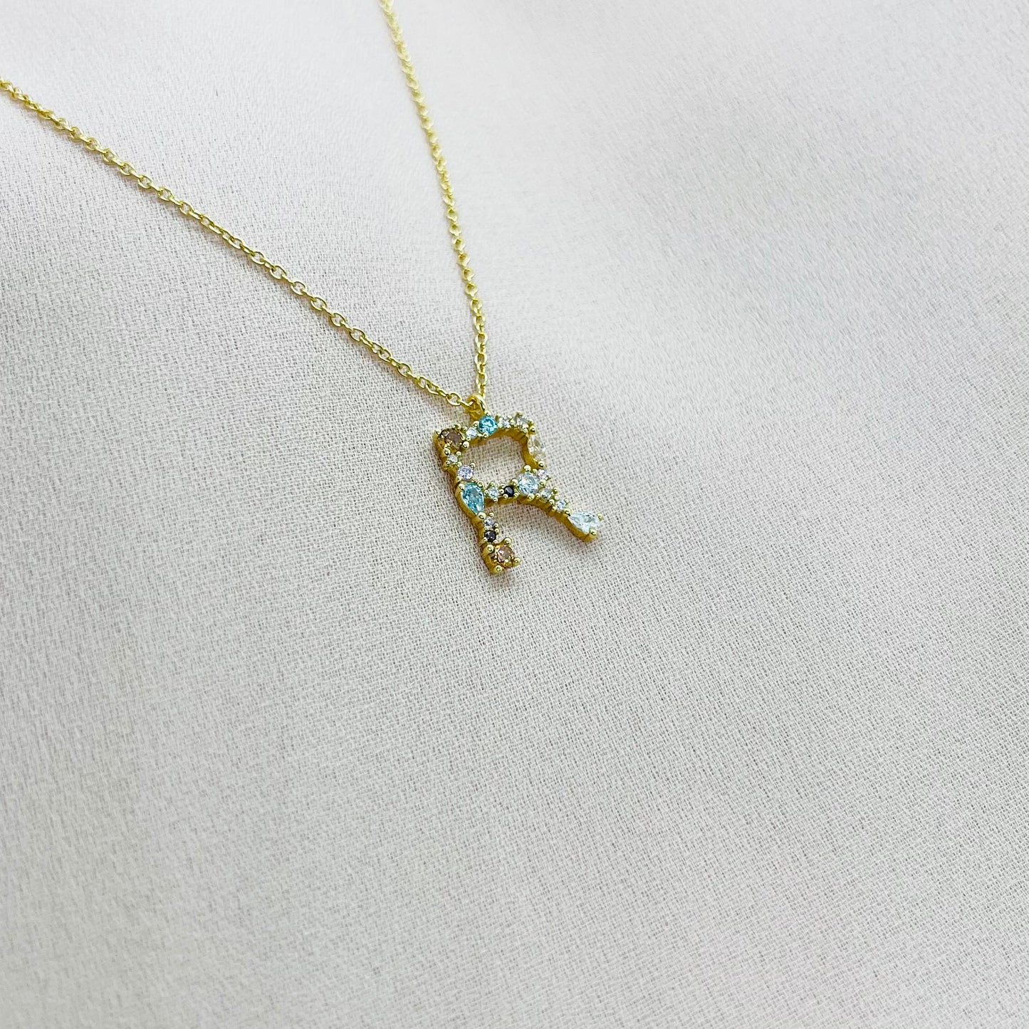 Colorful Initial Necklace