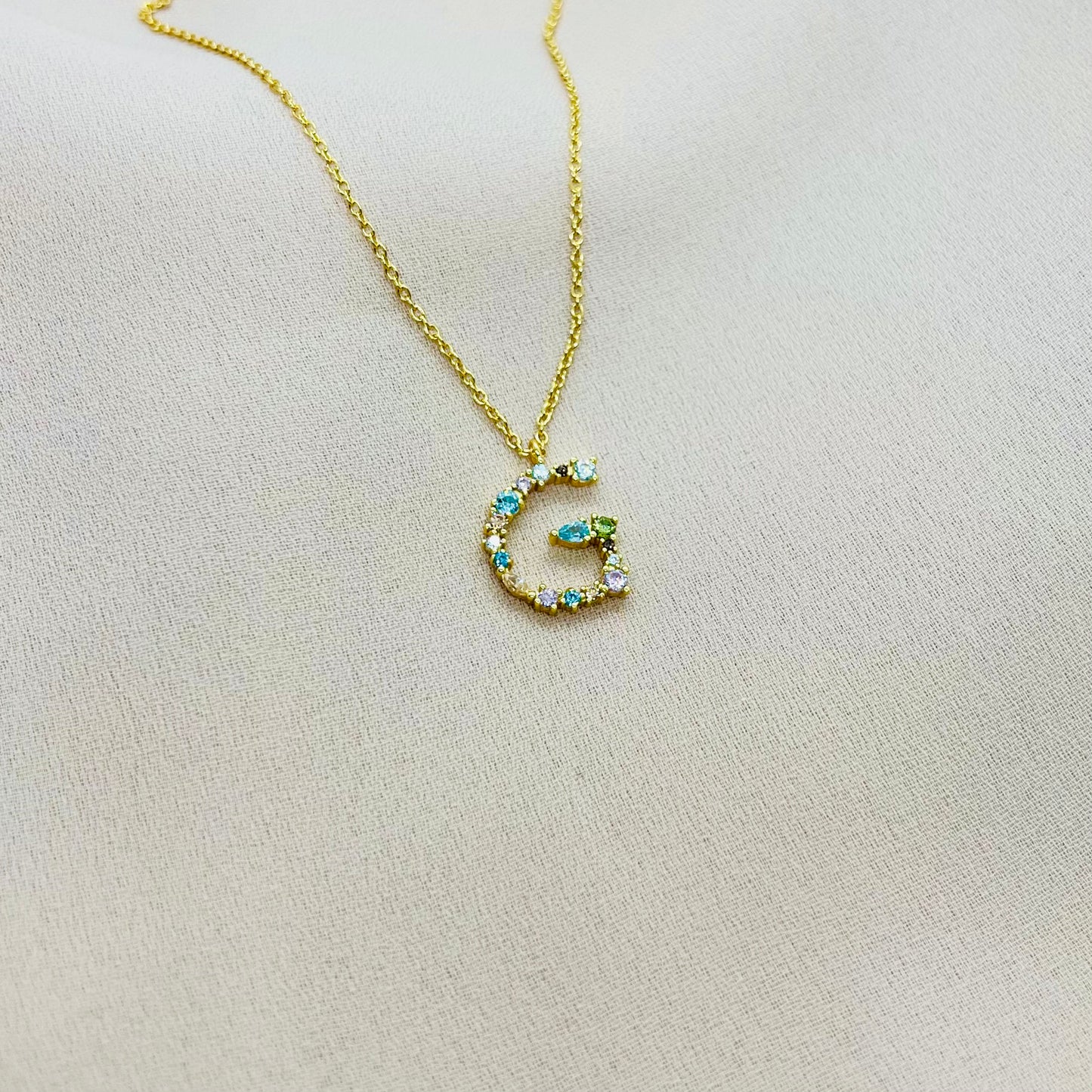 Colorful Initial Necklace