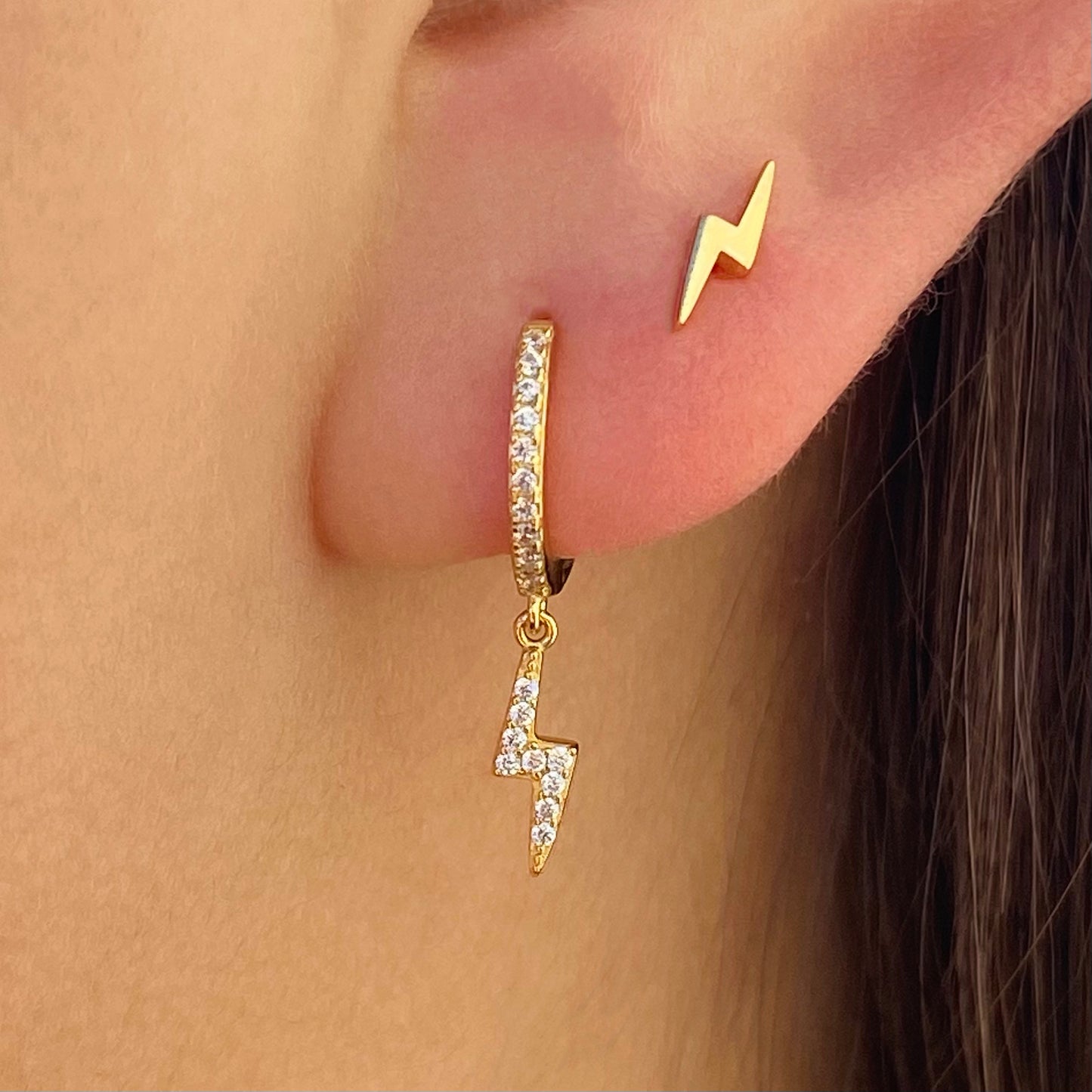 Lightning Stud Earrings