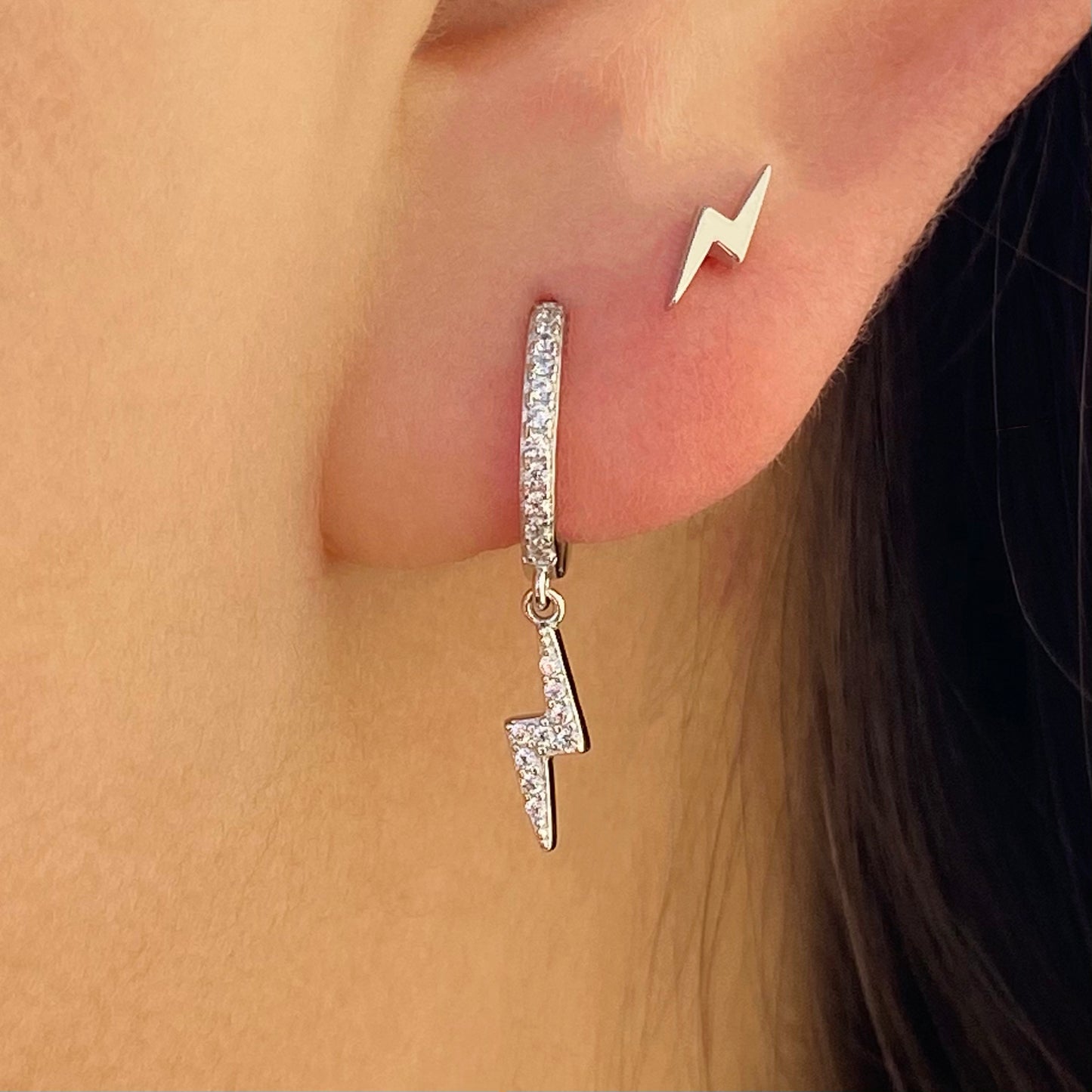 Lightning Stud Earrings