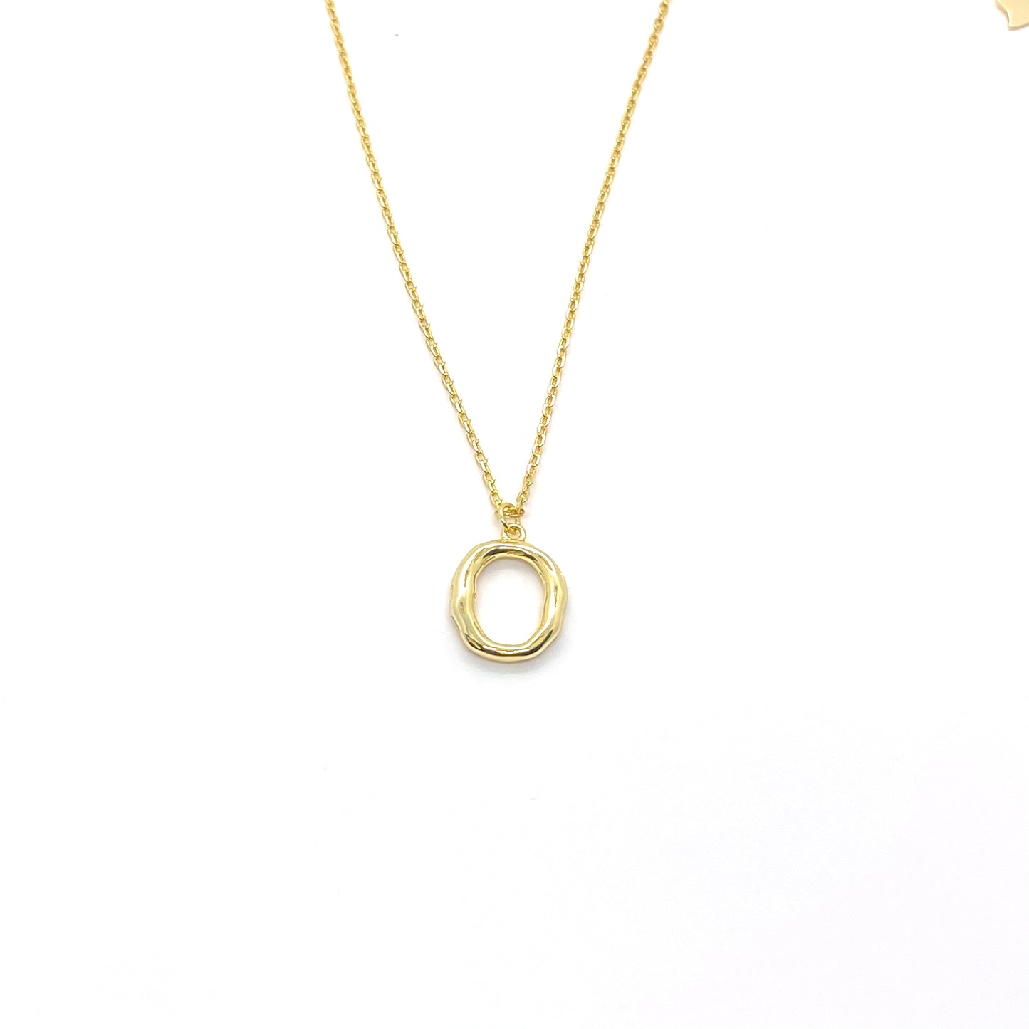 Golden Initial Necklace