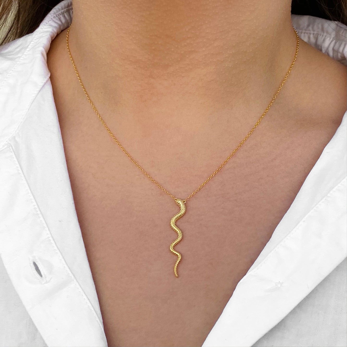 Elegant Snake Necklace